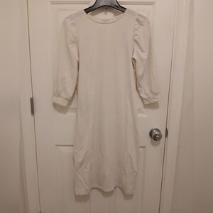 Sweet Salt Cream Quarter Sleeve Dress